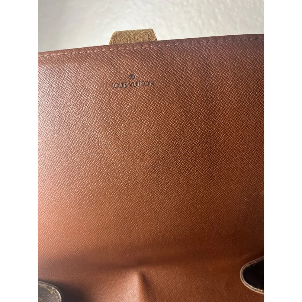LOUIS VUITTON Cartouchiere GM Shoulder Bag Monogram Leather Brown France M51252